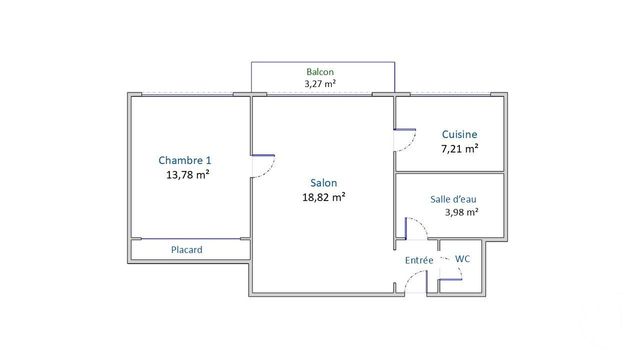 Appartement F2 &agrave; vendre - 2 pi&egrave;ces - 46,56 m2 - Colombes - 92 - ILE-DE-FRANCE