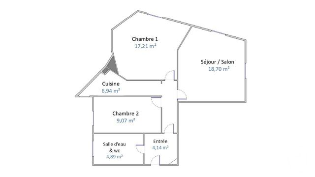 Appartement F3 &agrave; vendre - 3 pi&egrave;ces - 64,43 m2 - La Garenne Colombes - 92 - ILE-DE-FRANCE