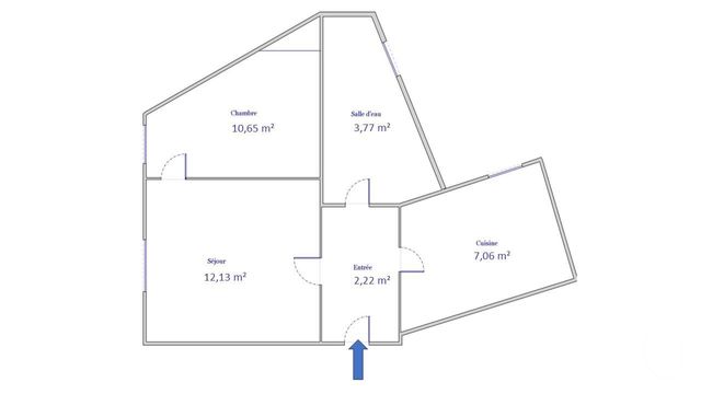 Appartement F2 &agrave; vendre - 2 pi&egrave;ces - 35,83 m2 - Colombes - 92 - ILE-DE-FRANCE