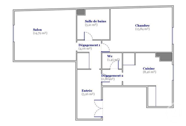 Appartement F2 &agrave; vendre - 2 pi&egrave;ces - 53,93 m2 - Colombes - 92 - ILE-DE-FRANCE