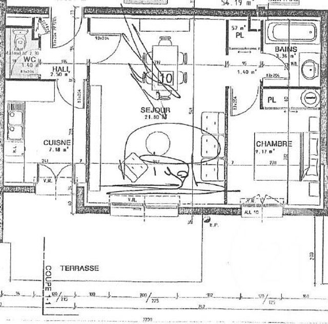 Appartement T2 &agrave; vendre - 2 pi&egrave;ces - 46,84 m2 - Bozouls - 12 - MIDI-PYRENEES