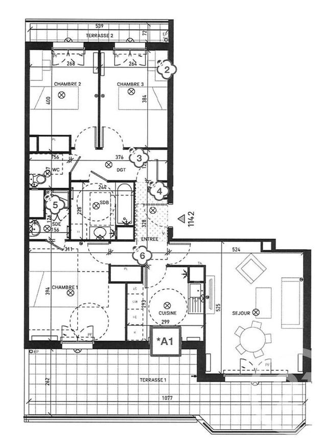 Appartement F4 à vendre - 4 pièces - 82,54 m2 - Chessy - 77 - ILE-DE-FRANCE