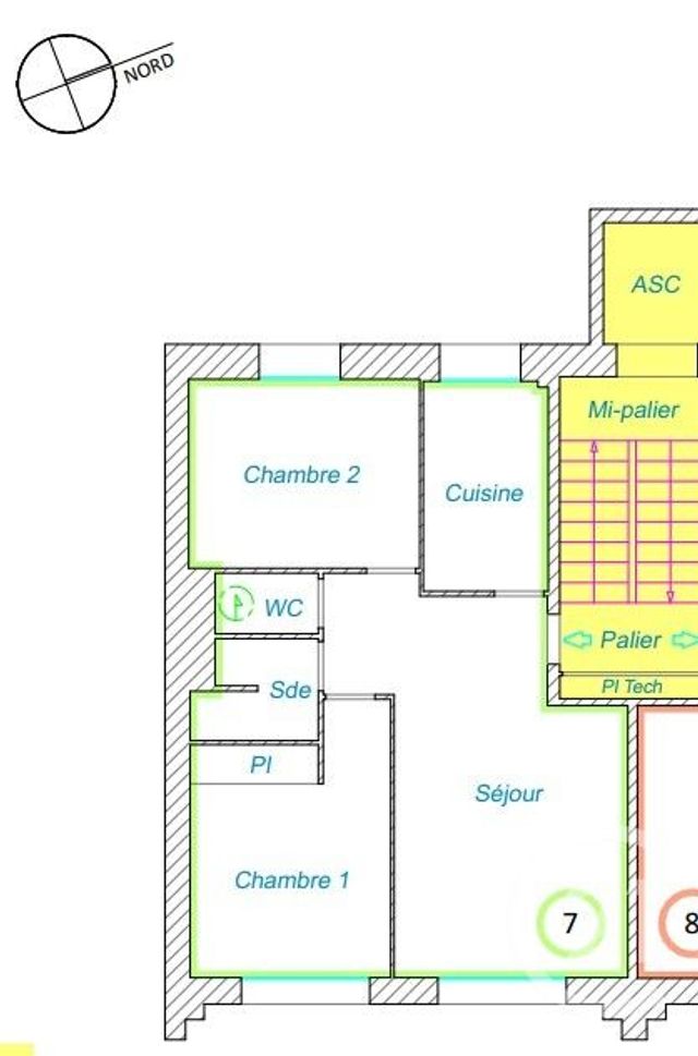 Appartement F3 à vendre - 3 pièces - 49,90 m2 - St Nazaire - 44 - PAYS-DE-LOIRE