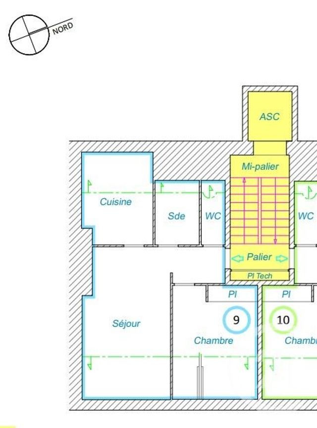 Appartement F3 à vendre - 3 pièces - 33,42 m2 - St Nazaire - 44 - PAYS-DE-LOIRE