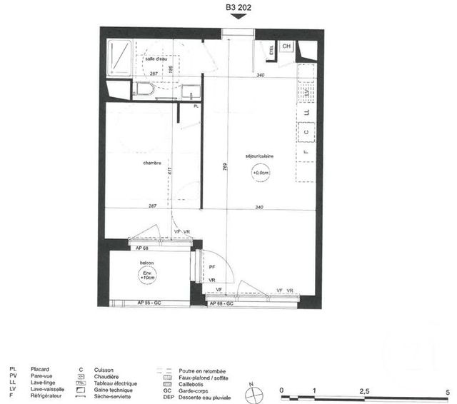 Appartement T2 &agrave; louer - 2 pi&egrave;ces - 42,10 m2 - St Nazaire - 44 - PAYS-DE-LOIRE