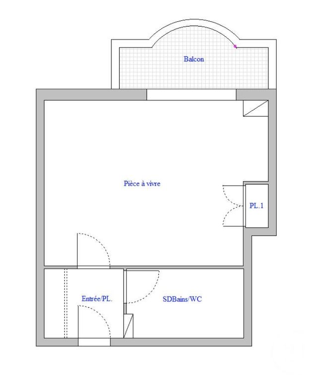 Appartement Studio &agrave; louer - 1 pi&egrave;ce - 29,66 m2 - Cap D Ail - 06 - PROVENCE-ALPES-COTE-D-AZUR