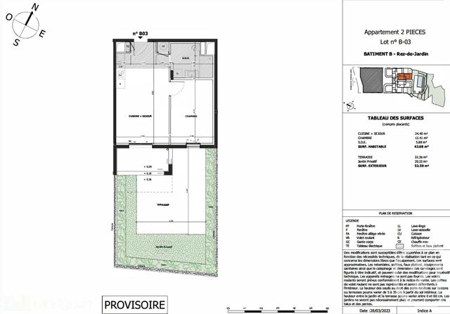 Appartement F2 à vendre - 2 pièces - 42,68 m2 - Eze - 06 - PROVENCE-ALPES-COTE-D-AZUR