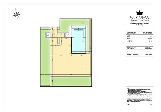 Appartement F4 à vendre - 4 pièces - 146,68 m2 - Cap D Ail - 06 - PROVENCE-ALPES-COTE-D-AZUR