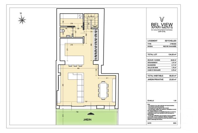 Appartement F3 &agrave; vendre - 3 pi&egrave;ces - 111 m2 - Cap D Ail - 06 - PROVENCE-ALPES-COTE-D-AZUR