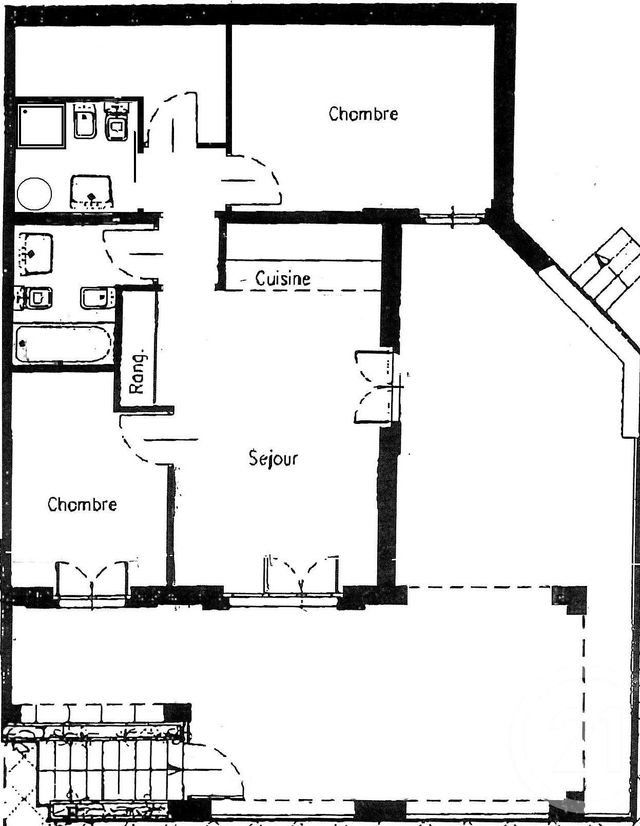Appartement F2 &agrave; vendre - 2 pi&egrave;ces - 55,63 m2 - Beausoleil - 06 - PROVENCE-ALPES-COTE-D-AZUR