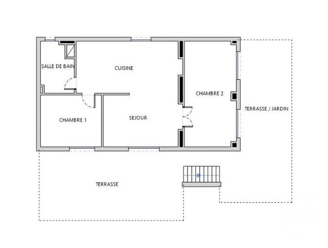 Appartement F3 &agrave; vendre - 3 pi&egrave;ces - 53,38 m2 - Beausoleil - 06 - PROVENCE-ALPES-COTE-D-AZUR