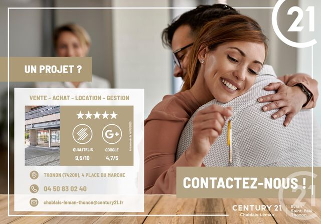 Maison &agrave; vendre - 5 pi&egrave;ces - 95,85 m2 - Anthy Sur Leman - 74 - RHONE-ALPES