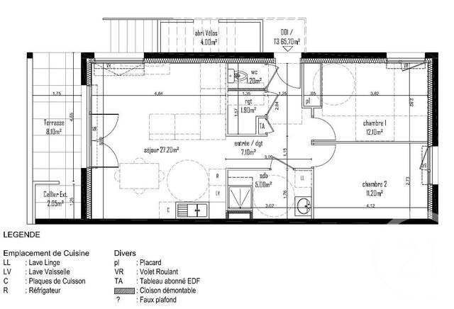 Appartement F3 &agrave; vendre - 3 pi&egrave;ces - 65,70 m2 - Anthy Sur Leman - 74 - RHONE-ALPES