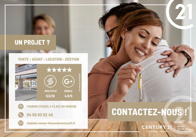 Appartement T2 &agrave; vendre - 2 pi&egrave;ces - 77,97 m2 - Thonon Les Bains - 74 - RHONE-ALPES