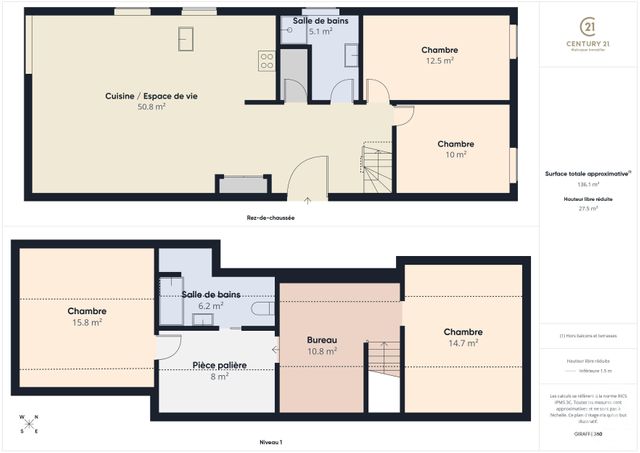 Appartement Duplex &agrave; vendre - 7 pi&egrave;ces - 161 m2 - Rambouillet - 78 - ILE-DE-FRANCE