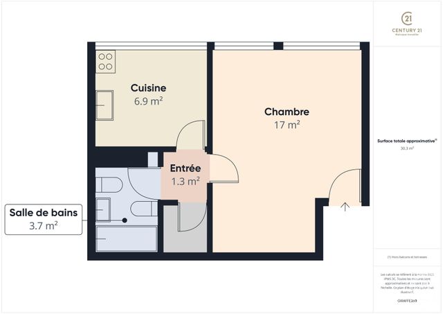 Appartement F1 &agrave; vendre - 1 pi&egrave;ce - 30,40 m2 - Rambouillet - 78 - ILE-DE-FRANCE