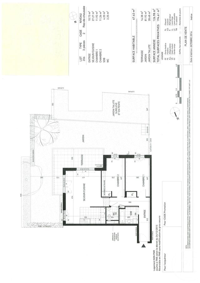 Appartement F3 &agrave; louer - 3 pi&egrave;ces - 67,63 m2 - Rueil Malmaison - 92 - ILE-DE-FRANCE
