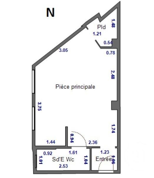 Appartement Studio &agrave; vendre - 1 pi&egrave;ce - 24,20 m2 - Paris - 75013 - ILE-DE-FRANCE