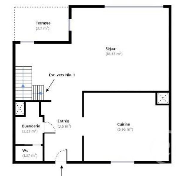 Appartement F3 à vendre - 3 pièces - 60,77 m2 - Le Kremlin Bicetre - 94 - ILE-DE-FRANCE