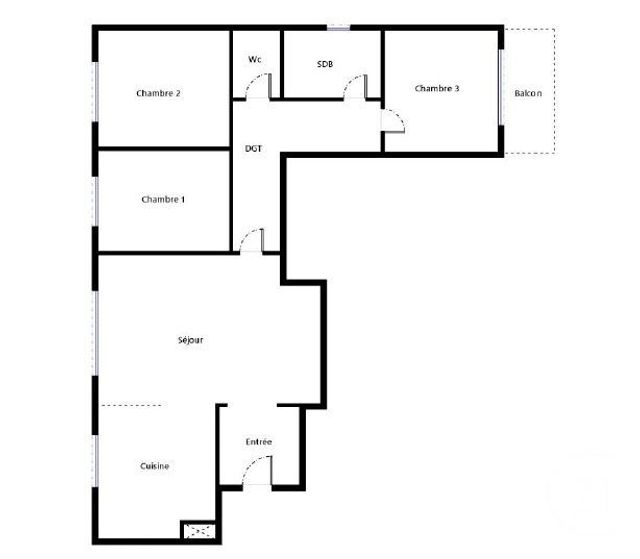 Appartement F4 &agrave; vendre - 4 pi&egrave;ces - 80,48 m2 - Paris - 75013 - ILE-DE-FRANCE