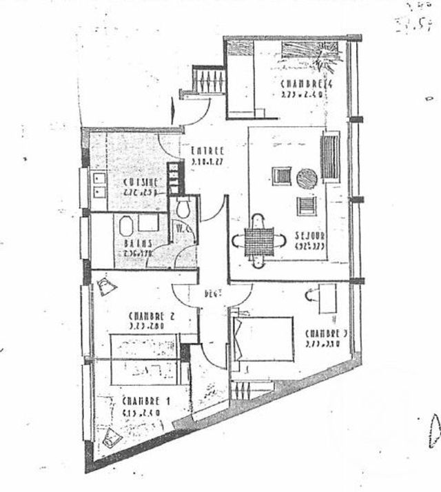 Appartement F4 à vendre PARIS