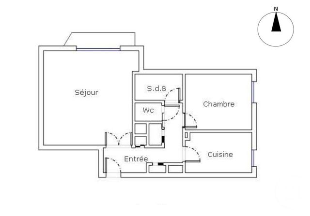 Appartement F2 &agrave; vendre - 2 pi&egrave;ces - 49,34 m2 - Paris - 75013 - ILE-DE-FRANCE