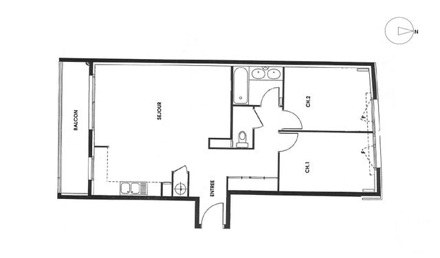 Appartement F3 &agrave; vendre - 3 pi&egrave;ces - 67,55 m2 - Paris - 75013 - ILE-DE-FRANCE