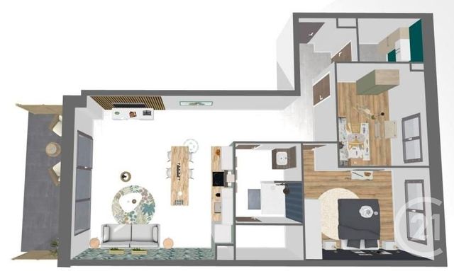 Appartement F3 &agrave; vendre - 3 pi&egrave;ces - 74,66 m2 - Valdahon - 25 - FRANCHE-COMTE