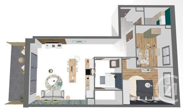 Appartement F3 &agrave; vendre - 3 pi&egrave;ces - 66,58 m2 - Valdahon - 25 - FRANCHE-COMTE