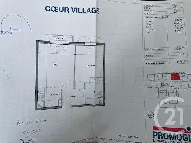 Appartement F2 &agrave; louer - 2 pi&egrave;ces - 40,80 m2 - Montlhery - 91 - ILE-DE-FRANCE