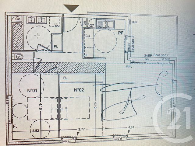 Appartement F3 &agrave; vendre - 3 pi&egrave;ces - 69,23 m2 - Montpellier - 34 - LANGUEDOC-ROUSSILLON