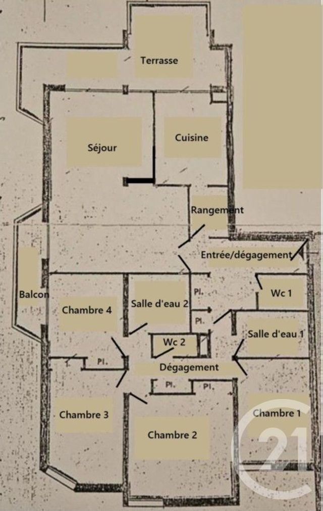 Appartement F5 &agrave; vendre - 7 pi&egrave;ces - 116 m2 - Montpellier - 34 - LANGUEDOC-ROUSSILLON