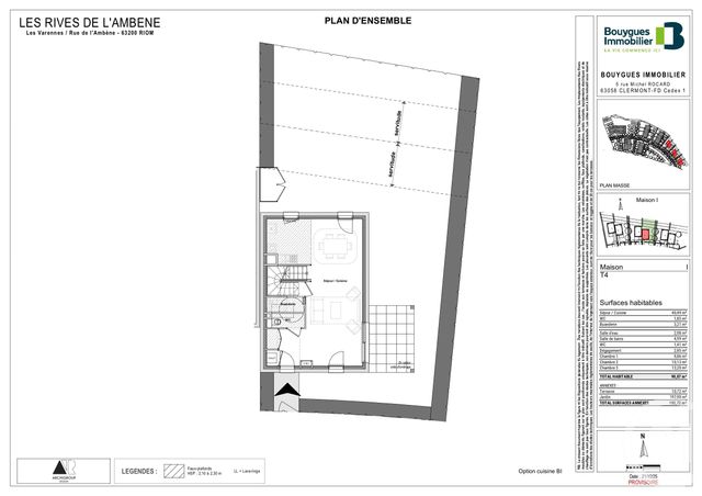 Appartement F4 &agrave; vendre - 4 pi&egrave;ces - 84 m2 - Riom - 63 - AUVERGNE