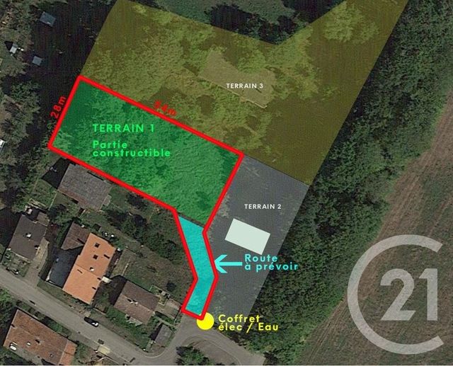 Terrain &agrave; vendre - 1561 m2 - St Hubert - 57 - LORRAINE