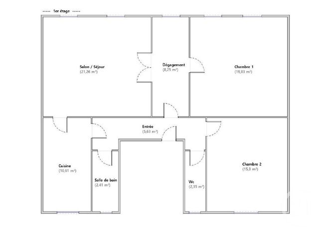 Appartement F3 &agrave; vendre - 3 pi&egrave;ces - 85 m2 - St Julien Les Metz - 57 - LORRAINE