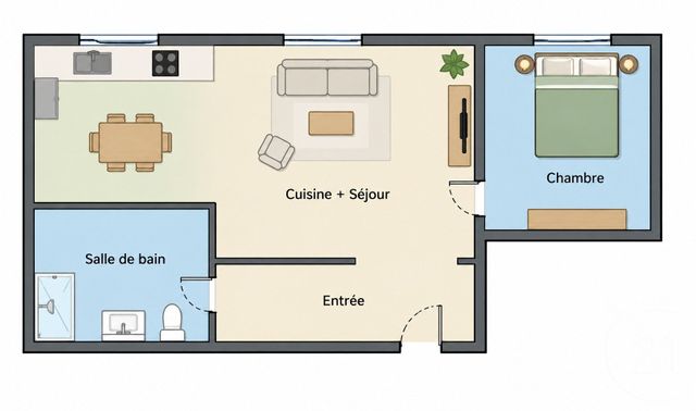 Appartement F2 &agrave; vendre - 2 pi&egrave;ces - 48,73 m2 - Metz - 57 - LORRAINE