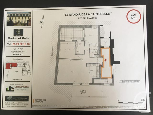 Appartement F2 à vendre - 3 pièces - 108 m2 - Remiremont - 88 - LORRAINE
