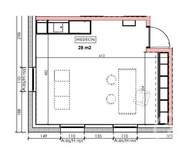Local commercial à louer - 28.0 m2 - 88 - Vosges