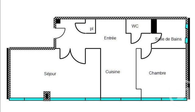 Appartement F3 &agrave; vendre - 3 pi&egrave;ces - 57,39 m2 - Les Pavillons Sous Bois - 93 - ILE-DE-FRANCE