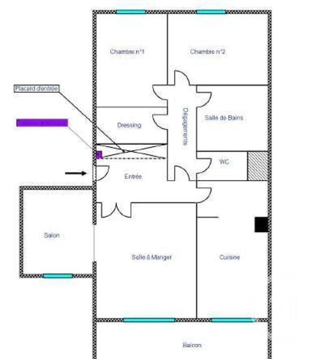 Appartement F4 à vendre - 4 pièces - 82,65 m2 - Nantes - 44 - PAYS-DE-LOIRE