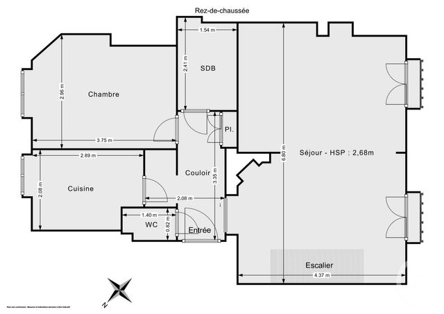 Appartement T3 &agrave; vendre - 3 pi&egrave;ces - 81,23 m2 - Charenton Le Pont - 94 - ILE-DE-FRANCE