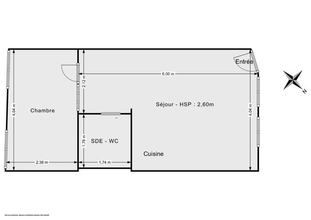 Appartement F2 &agrave; vendre - 2 pi&egrave;ces - 33,01 m2 - Paris - 75011 - ILE-DE-FRANCE