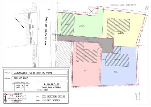 Terrain &agrave; vendre - 620 m2 - Mazerulles - 54 - LORRAINE