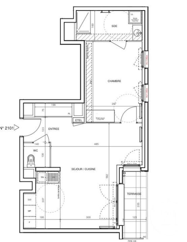 Appartement F2 &agrave; vendre - 2 pi&egrave;ces - 50,15 m2 - Romainville - 93 - ILE-DE-FRANCE