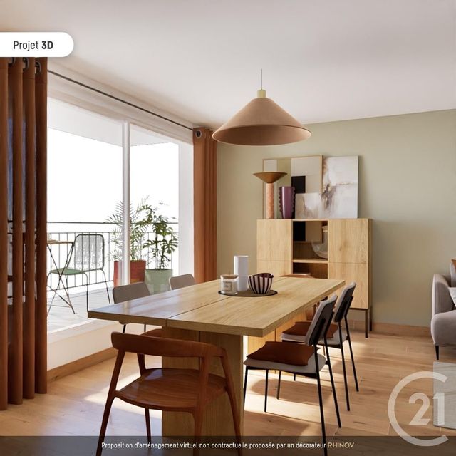 Appartement F3 &agrave; vendre - 3 pi&egrave;ces - 63 m2 - Paris - 75020 - ILE-DE-FRANCE