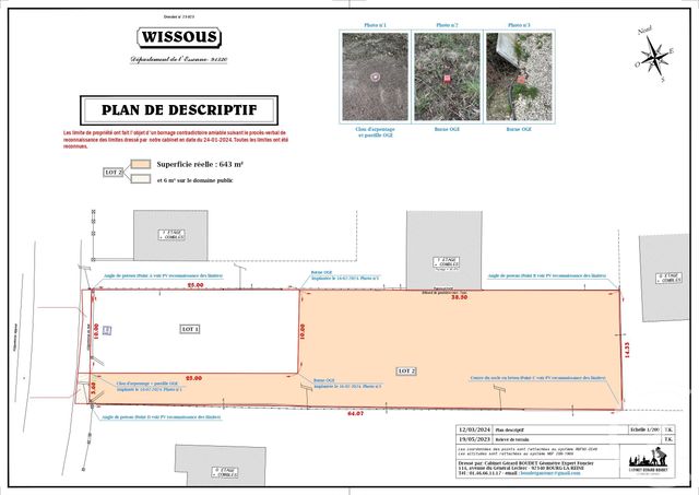 Terrain à vendre - 643 m2 - Wissous - 91 - ILE-DE-FRANCE