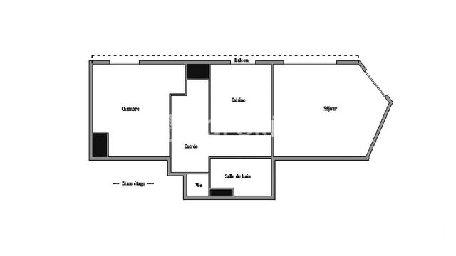 Appartement F2 à vendre - 3 pièces - 59,14 m2 - Boulogne Billancourt - 92 - ILE-DE-FRANCE