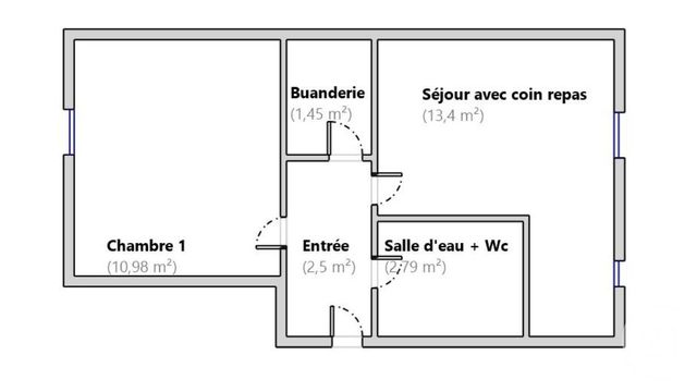 Appartement F2 à vendre - 2 pièces - 31,12 m2 - Boulogne Billancourt - 92 - ILE-DE-FRANCE