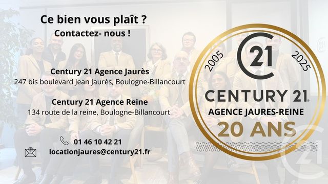 Appartement Studio à louer - 1 pièce - 22,54 m2 - Boulogne Billancourt - 92 - ILE-DE-FRANCE