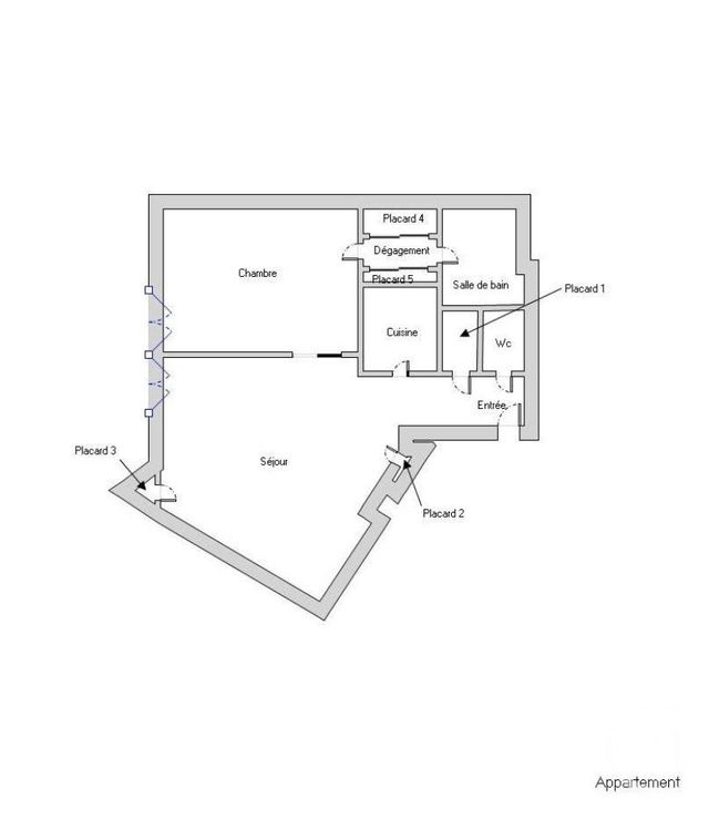 Appartement F2 &agrave; vendre - 2 pi&egrave;ces - 45,01 m2 - Chaville - 92 - ILE-DE-FRANCE